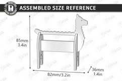 Tape Dispenser Laser Cut | Tape Holder | Lama SVG | Office Product Image 2