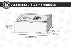 Baby Keepsake Memory Box Laser Cut | Wooden Storage Box SVG Product Image 2