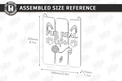 Pet Hair Roller Holder Laser Cut|Fur Real Life SVG|Wall Sign Product Image 2