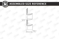 Corner Shelf Laser Cut | Wall Shelf | Wall Decor |Home Decor Product Image 2