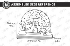 Kids Night Light Stand Laser Cut | 3D Bedroom Table Lamp SVG Product Image 2