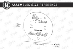 Pregnancy Test Reveal Disc Laser Cut | Keepsake Files SVG Product Image 2