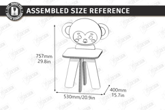 Animal Kids Chair Laser Cut Bundle | Children Furniture SVG Product Image 17