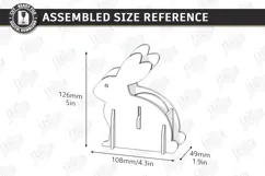Animal Tape Dispenser Laser Cut | Desk Tape Holder | Bunny Product Image 2