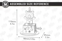 Music Box Laser Cut | Kids Laser | Nursery Decor | Kids Room Product Image 2