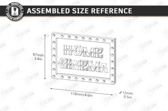 Home Cinema Tiered Tray Laser Cut Bundle|Home Theater Signs Product Image 29