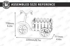 Wooden Wheelbarrow Planter Laser Cut Bundle | Garden Decor Product Image 7