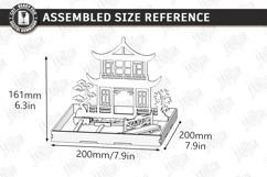 Mini Desktop Zen Garden Laser Cut |Desktop Meditation Garden Product Image 2