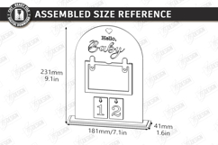Pregnancy Countdown Frame Laser Cut |Baby Milestone Calendar Product Image 2