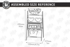 Mini Decorative Ladder Shelf Laser Cut Bundle | Tiered Tray Product Image 17