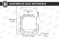Kids Room Wall Shelf Laser Cut | Nursery Bookshelf Laser Cut Product Image 2