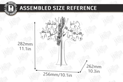 Family Easter Tree Laser Cut | Easter Table Decor | Spring Product Image 2