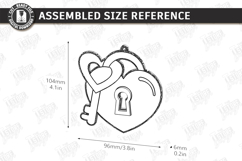 Valentine's Paintable Ornament Laser Cut | Coloring Craft Product Image 2