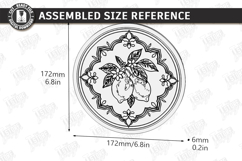 Tile Pattern Coasters Laser Cut Bundle | Kitchen Decor | CNC Product Image 8