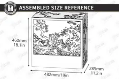 3D Decorative Wooden PC Case Cover Laser Cut | PC Accessory Product Image 3