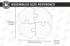 Puzzle Charcuterie Board Laser Cut Bundle | Serving Tray SVG Product Image 12