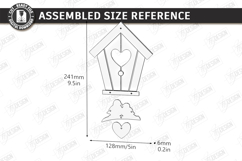 Spring Birdhouse Wall Decor Laser Cut Bundle | Home Decor Product Image 12