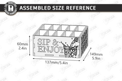 Drink Packet Organizers Laser Cut Bundle | Station Storage Product Image 22