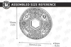 RPG Bardic Inspiration Token Laser Cut | Tabletop Gaming SVG Product Image 2
