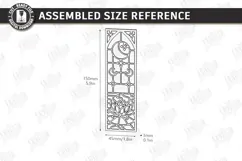 Stained Glass Bookmark Laser Cut | Faux Stained Glass Window Product Image 2