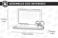 Candle Holder with Vase and Photo Frame Laser Cut |Engraving Product Image 2