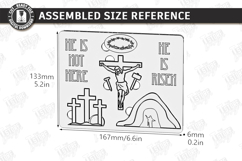 He Is Risen Puzzle Laser Cut | Christian Easter Story | CNC Product Image 2