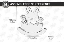 Easter Bunny Rocker Laser Cut | Tabletop Easter Decor | CNC Product Image 2