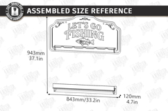 Fishing Rod Rack Design Laser Cut Bundle | Father's Day Gift Product Image 22