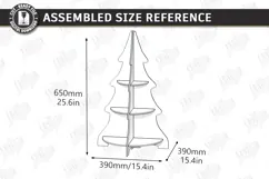 Christmas Tree Shelf Laser Cut | Christmas Tiered Tray | CNC Product Image 2