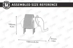 3D Animal Felt Coaster Holder Laser Cut | Wooden Elephant Product Image 2