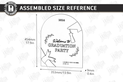 Graduation Welcome Sign Laser Cut | Graduation Party Laser Product Image 2