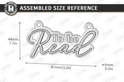 To Be Read Shelf Decor Laser Cut | Hanging Home Decor | CNC Product Image 2
