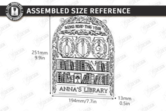 3D Layered Retro Book Tracker Laser Cut | Reading Goal SVG Product Image 2
