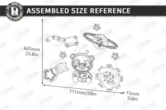 Nursery Luminous Wall Décor Laser Cut | Kids Night Light SVG Product Image 2