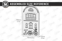 Miniature Village Block Toy Laser Cut | Layered Town House Product Image 2