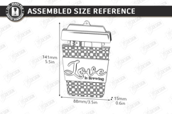 Valentine's Day Gift Card Holder Laser Cut|Romantic Gift Tag Product Image 3