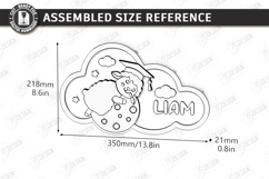 Personalized Cloud Night Light Laser Cut | Kids Name Signs Product Image 2