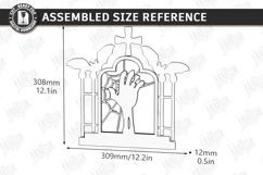 3D Halloween Layered Wall Decor Laser Cut | Night Light |CNC Product Image 2