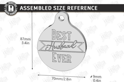 Beer Bottle Opener Keychain Laser Cut | Father's Day Gift Product Image 2