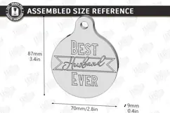 Beer Bottle Opener Keychain Laser Cut | Father's Day Gift Product Image 2