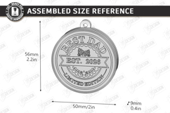 Bottle Opener Keychain Laser Cut | Father's Day Gift Idea Product Image 2