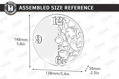 Wooden Table Clock Laser Cut Bundle | Desktop Clock Stand Product Image 7