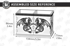 Dragon Desk Organizer Laser Cut Bundle | Pencil Holder | CNC Product Image 2