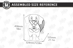 3D Dog Breeds Planters with Name Tags Laser Cut Bundle SVG Product Image 12