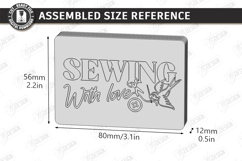Needle Holder Laser Cut | Sewing Organizer | Laser Engraved Product Image 2