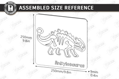 Dinosaur Skeleton Puzzle Laser Cut | Montessori Toy SVG |CNC Product Image 2