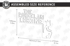 Bathroom Door Corner Laser Cut |Funny SVG| Wall Decor Laser Product Image 2