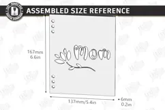 Mother's Day Greeting Card Laser Cut | 3D Floral Cards SVG Product Image 2