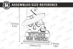 Witch Decor Laser Cut | Halloween Decor | Shelf Sitter | CNC Product Image 2