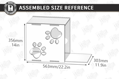Cat Wall Shelf Laser Cut | Modern Cat Furniture | Pets SVG Product Image 2